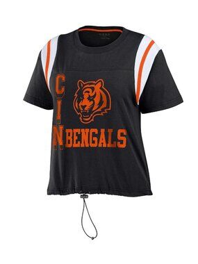 NWT Women's XL Cincinnati Bengals Cinched Colorblock T-Shirt WEAR by Erin Andrew